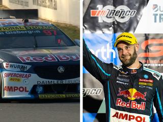 Shane Van Gisbergen won his second race of the weekend in Perth. Photo: Fox Sports