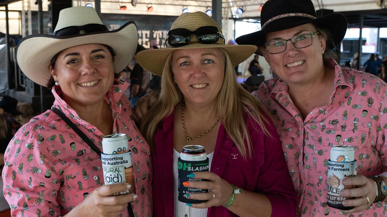 Lisa Tubb, Cherie Riley and Jen Winton at the 2023 Gympie Music Muster. August 24, 2023. Picture: Christine Schindler