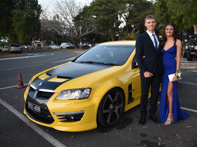 Ben Mackay and Taya Minchianski at Mirani State High School formal at Ocean International on September 8, 2023. Photo: Zoe Devenport
