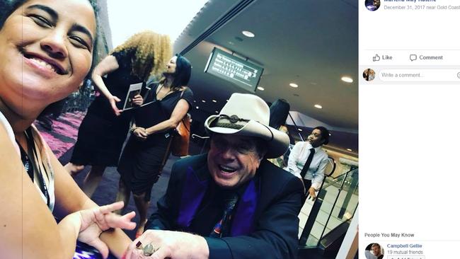 Music journalist Marlena Katene with Molly Meldrum. Photo: Supplied.