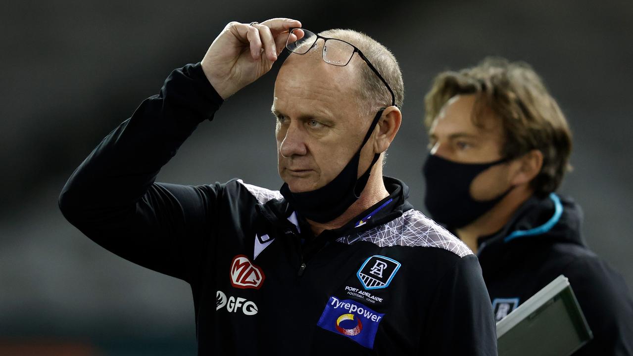 Port Adelaide coach Ken Hinkley says his side understands what the Showdown means. Picture: Michael Willson/AFL Photos via Getty Images