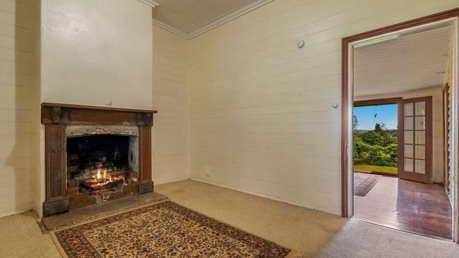 Open fireplaces add to the ambience in the building.