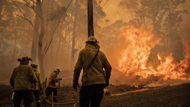 The fire has burned through almost 50,000ha of bushland. Picture Gary Ramage