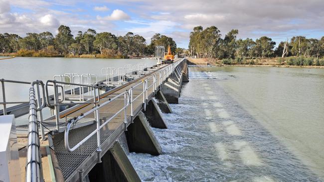 Lock 1 at Blanchetown on the River Murray.