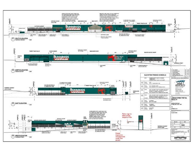Plans for Bunnings at Plainland have been detailed.