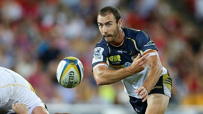 Nic White of the Brumbies during the Super Rugby match between the Queensland Reds and th