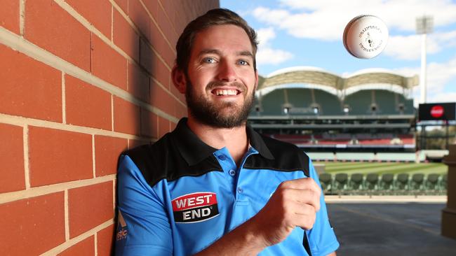 Chadd Sayers at the Adelaide Oval. Picture: Tait Schmaal