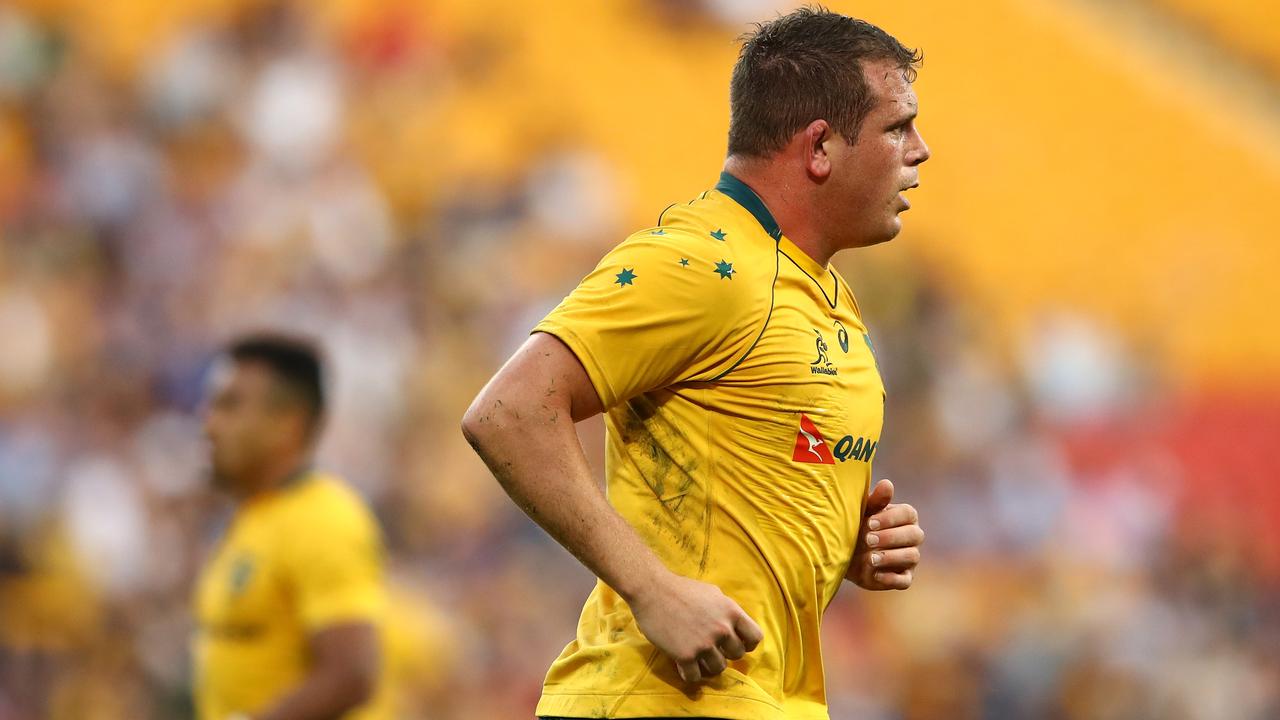 Toby Smith of the Wallabies at Suncorp Stadium in 2017.