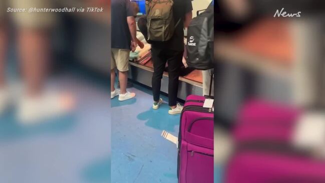 Athlete sparks furious airport debate
