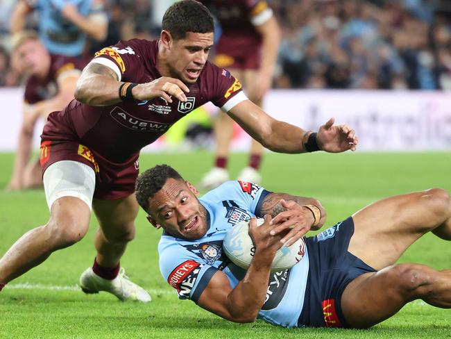 Koroisau made his Origin debut in game three of this year’s series. Picture: Peter Wallis