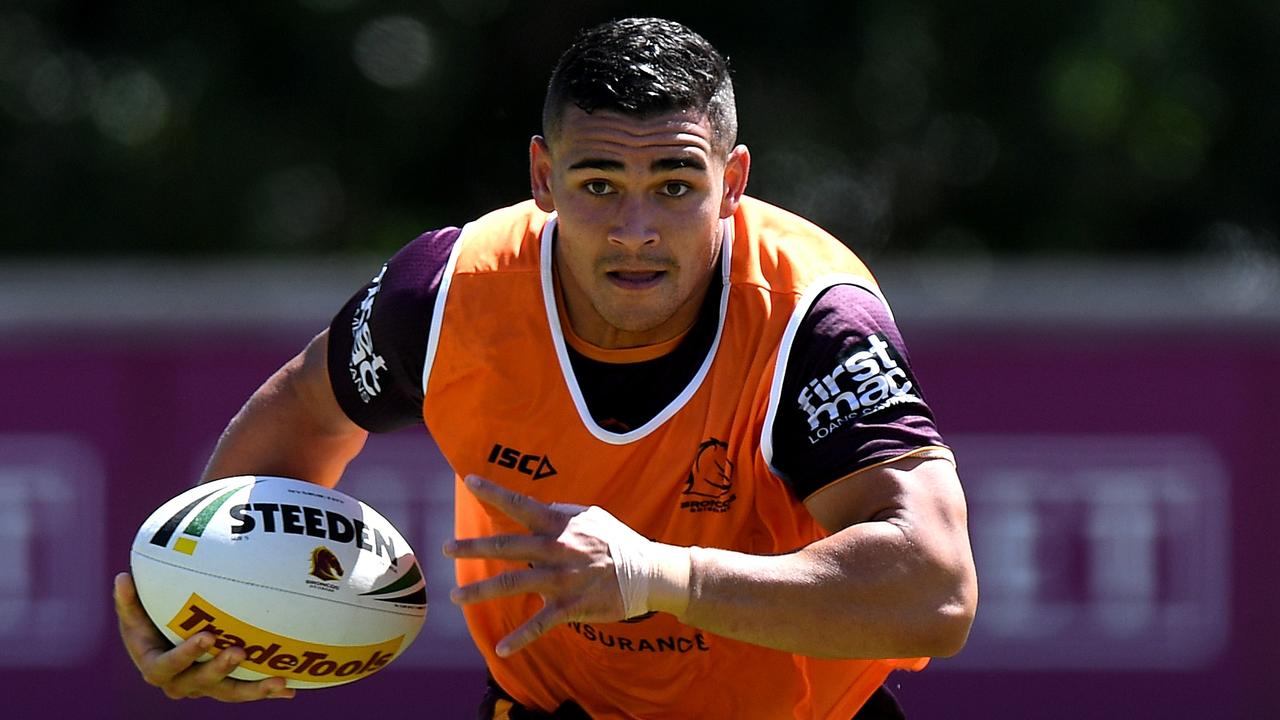 Izaia Perese has been stood down by the Brisbane Broncos. Picture: Bradley Kanaris