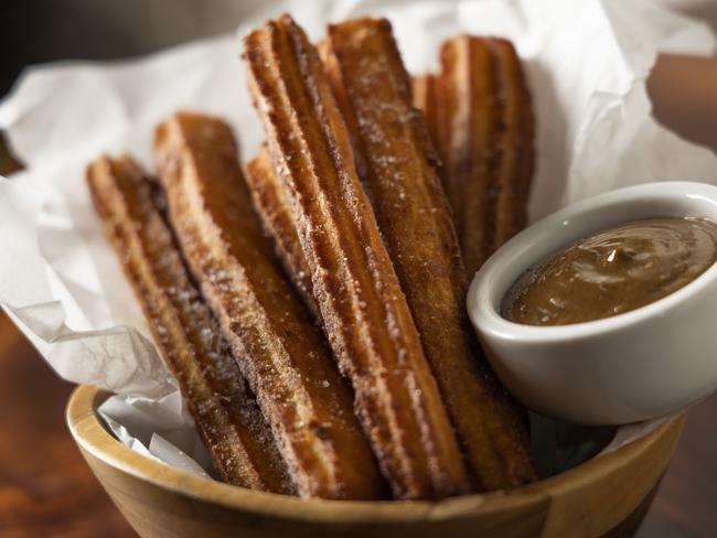 Darlings Bistro’s spicy chocolate churro. Picture: Matthew Vasilescu