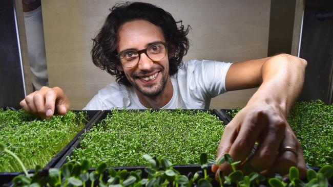 Geert Hendrix wants eateries across Melbourne to grow their own food. Picture: Tony Gough