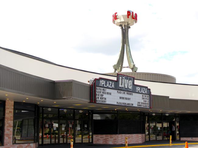 The exterior of The Plaza Live, the location where singer Christina Grimmie was shot and killed. Picture: Jordan Krumbine/Orlando Sentinel