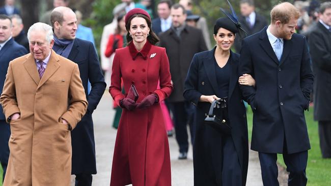 The family during happier times in 2018. Picture: Paul Ellis/AFP