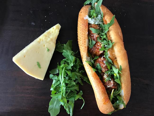 The meatball sub from Balls. Picture: Jenifer Jagielski