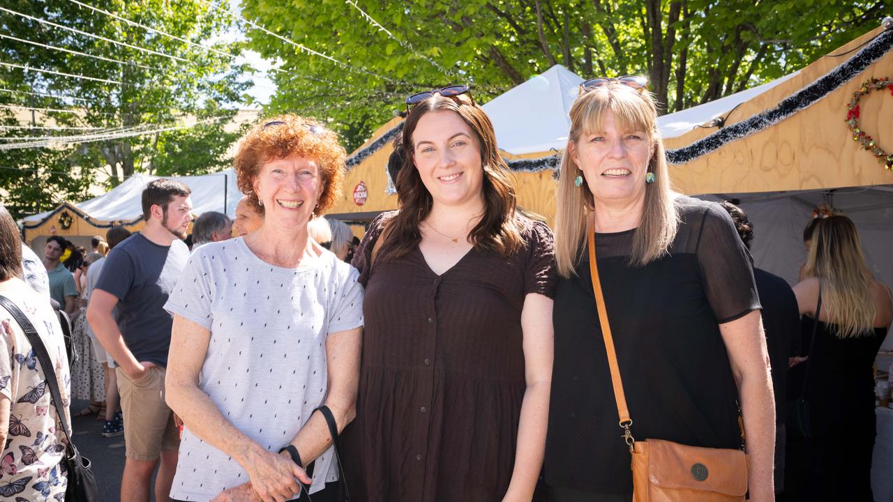 Hahndorf Christkindlmarkt shoppers spreading cheer. Picture: The Advertiser/ Morgan Sette