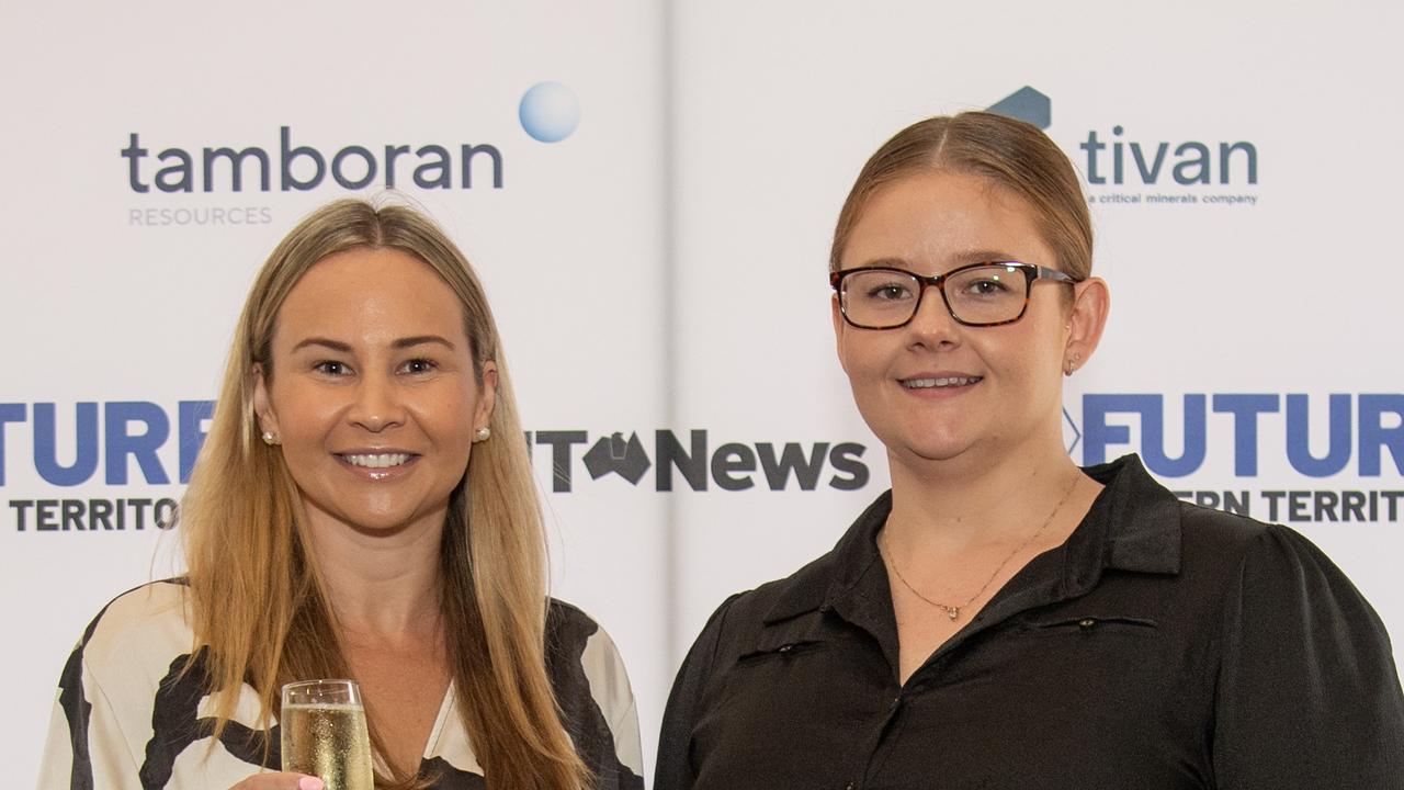 Ana Parker and Jordan Schrapel at the NT News second annual Futures Northern Territory. Picture: Pema Tamang Pakhrin.