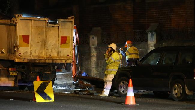 Pictured is a traffic controller at the intersection of Albion and Crown Streets in Surry Hills. Picture: Richard Dobson