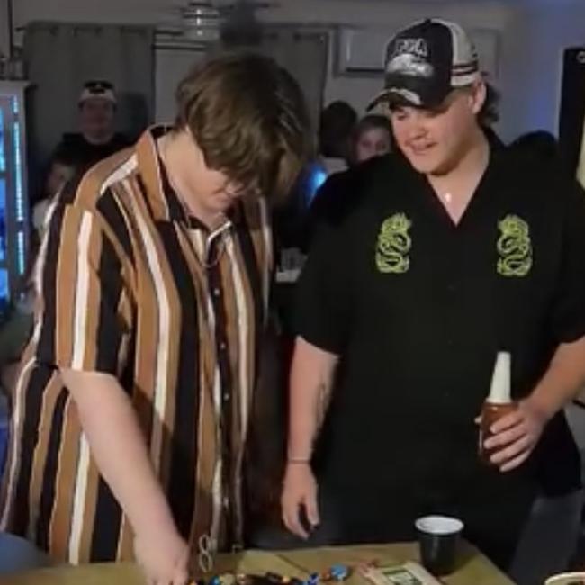 Ethan (left) and Christian Desborough, 18, who were both injured in a workplace incident in September 2023.