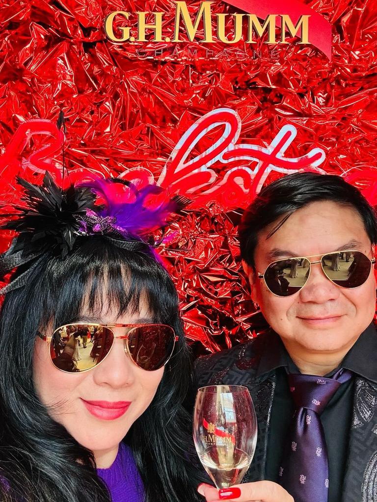 Thach with husband Ben Huynh. Picture: Instagram