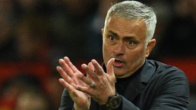 Manchester United's Portuguese manager Jose Mourinho gestures during the English Premier League football match between Manchester United and Newcastle at Old Trafford. Photo: AFP