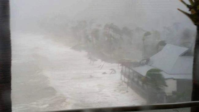 Not so sunny. Daniel McMahon, staying at the resort, sent in this image of the view at Hamilton Island.