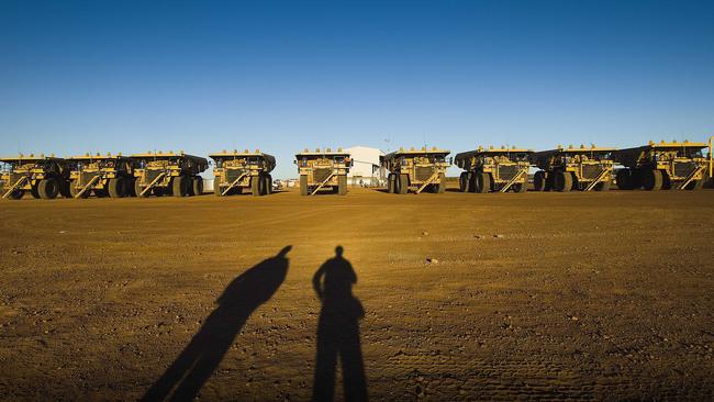 Trucks at the Murrin Murrin nickel-cobalt mining joint venture in Western Australia, of which Glencore is a part.
