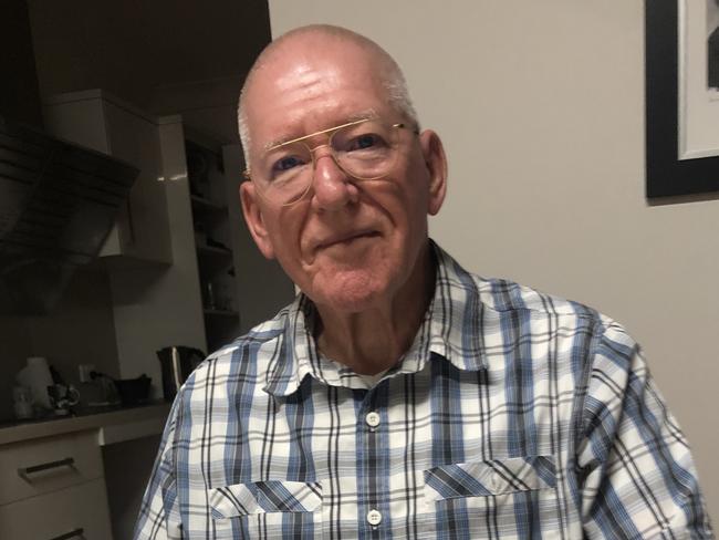 Retired forensic scientist Ron Grice at his Brisbane home. Picture: David Murray