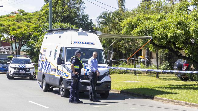 Police are investigating reports of up to three to four shots fired in that street. Picture: Richard Walker