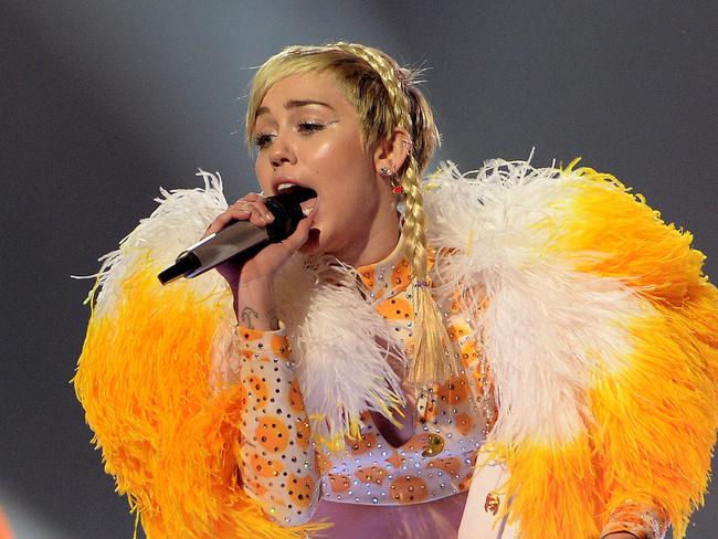 A Bangerz-era Miley at the Adelaide Entertainment Centre. Picture: Noelle Bobrige