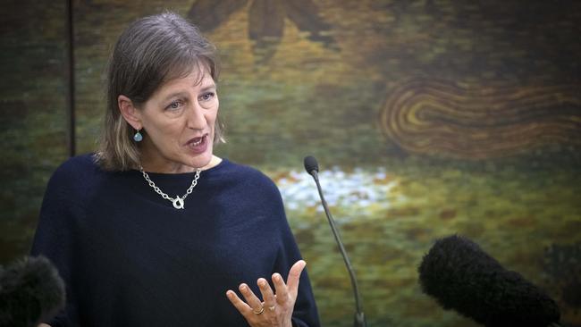 Greens leader Cassy O'Connor at Hobart. Picture: Chris Kidd