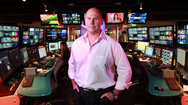 Former Channel 9 news director Darren Wick at the station’s former Willougby headquarters.