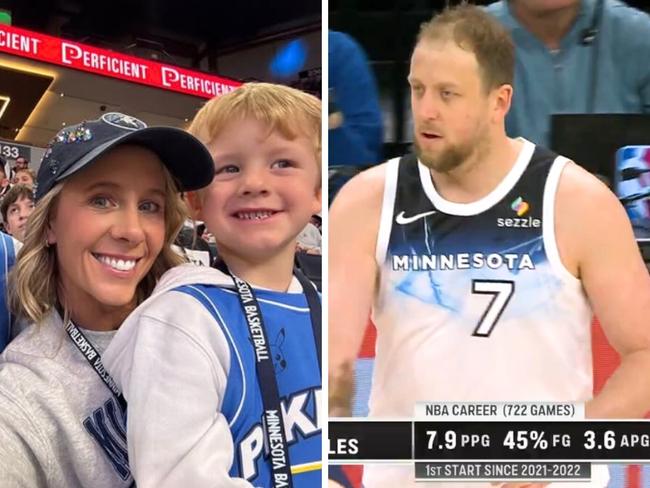 Joe Ingles and his family had a soecial week. Photo: Instagram and X.