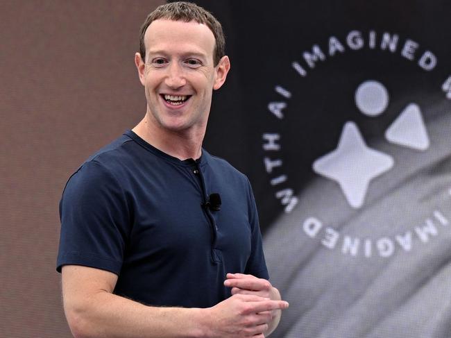 Meta founder and CEO Mark Zuckerberg speaks during Meta Connect event at Meta headquarters in Menlo Park, California on September 27, 2023. (Photo by JOSH EDELSON / AFP)