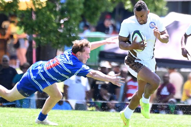 Fiji rugby 7's in Brisbane. Saturday October 6, 2024. Picture, John Gass