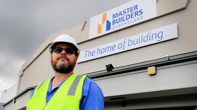 Gold Coast builder Corey Hobbins. Picture Scott Powick Newscorp