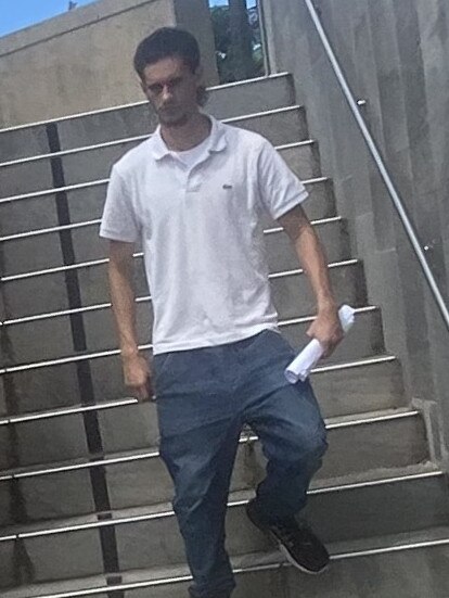 Slacks Creek man Elijah Nepia, 22, leaving Beenleigh courthouse