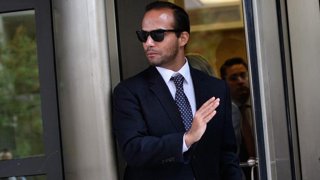 George Papadopoulos leaves the US District Court.