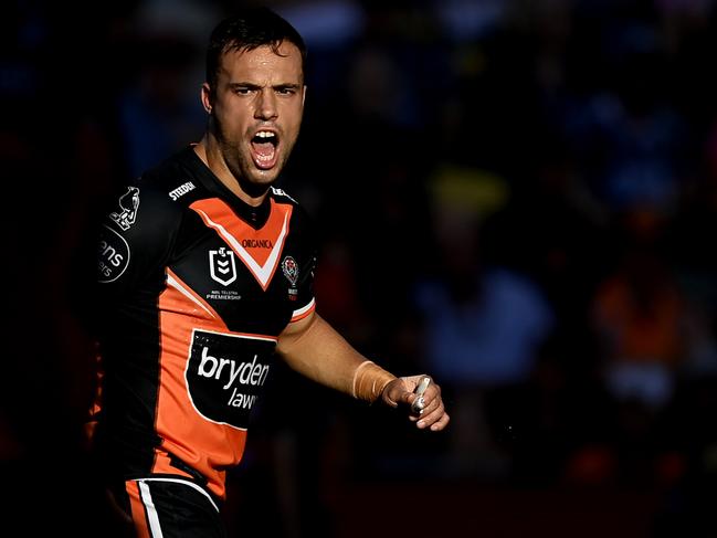 Will the Tigers persist with Luke Brooks? Picture: Ian Hitchcock/Getty Images