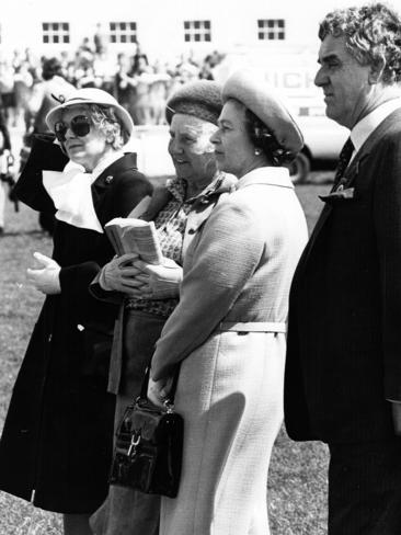 Queen Elizabeth II at the Launceston Show in 1981.