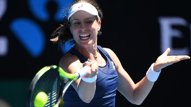 Serena Williams touts Johanna Konta as a future grand slam champion. Picture: AFP