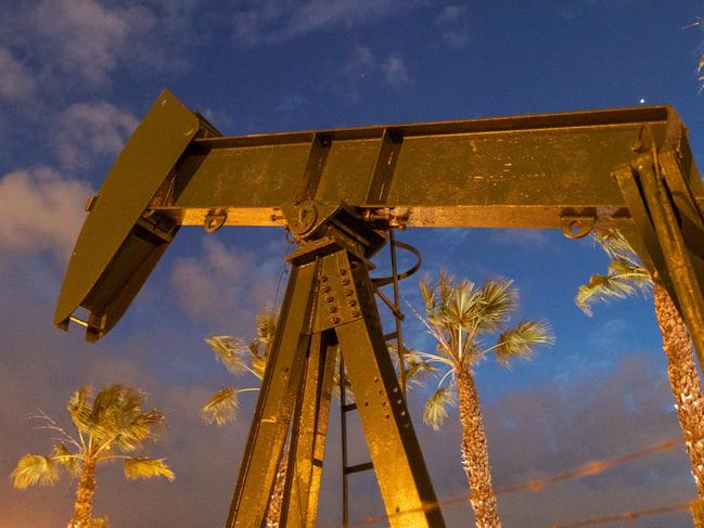 Oil prices tumbled in the US on Monday. Picture: AFP