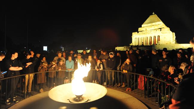 Just 1400 tickets were released for this year’s scaled-down Dawn Service. Picture: Andrew Henshaw