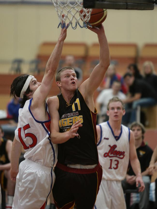 Michael Florance (right) in action during his basketball days. Picture: Morne de Klerk