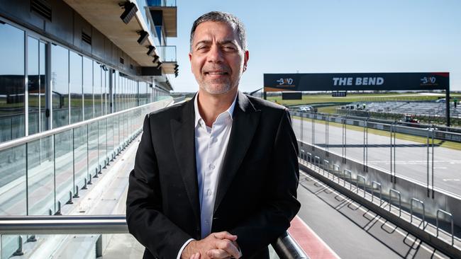 SA businessman Sam Shahin at The Bend Motorsport Park.