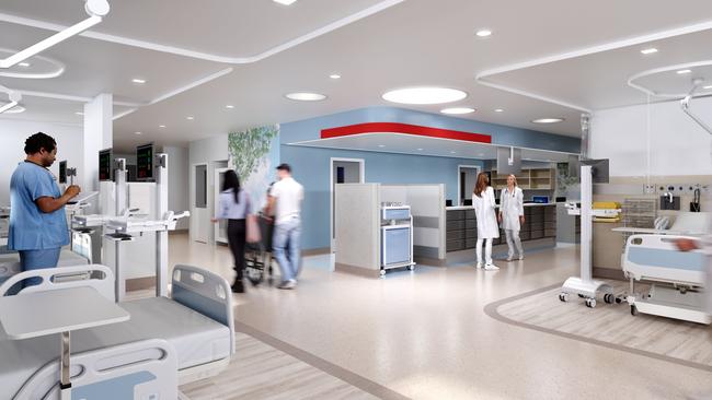 Artist impressions for the new emergency department at Bankstown-Lidcombe Hospital.