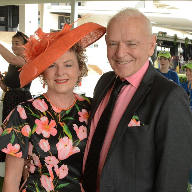 Belinda Manwaring and Aart Dane at the Gold Coast Cup at Gold Coast Turf Club, Bundall on Saturday, May 7. Picture: Regina King