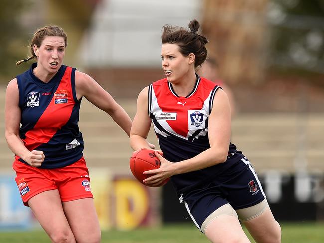 VFL women's footy: Darebin V Diamond Creek. No 30 Elise O'Dea for Darebin. Picture: David Smith