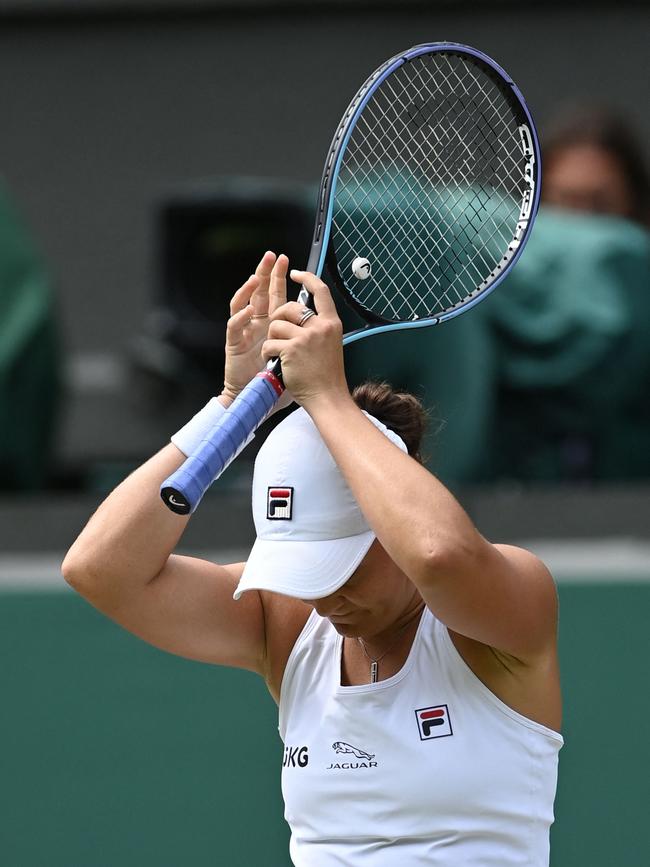 Now, she is a win away from claiming a Wimbledon title. Picture: Glyn Kirk/AFP